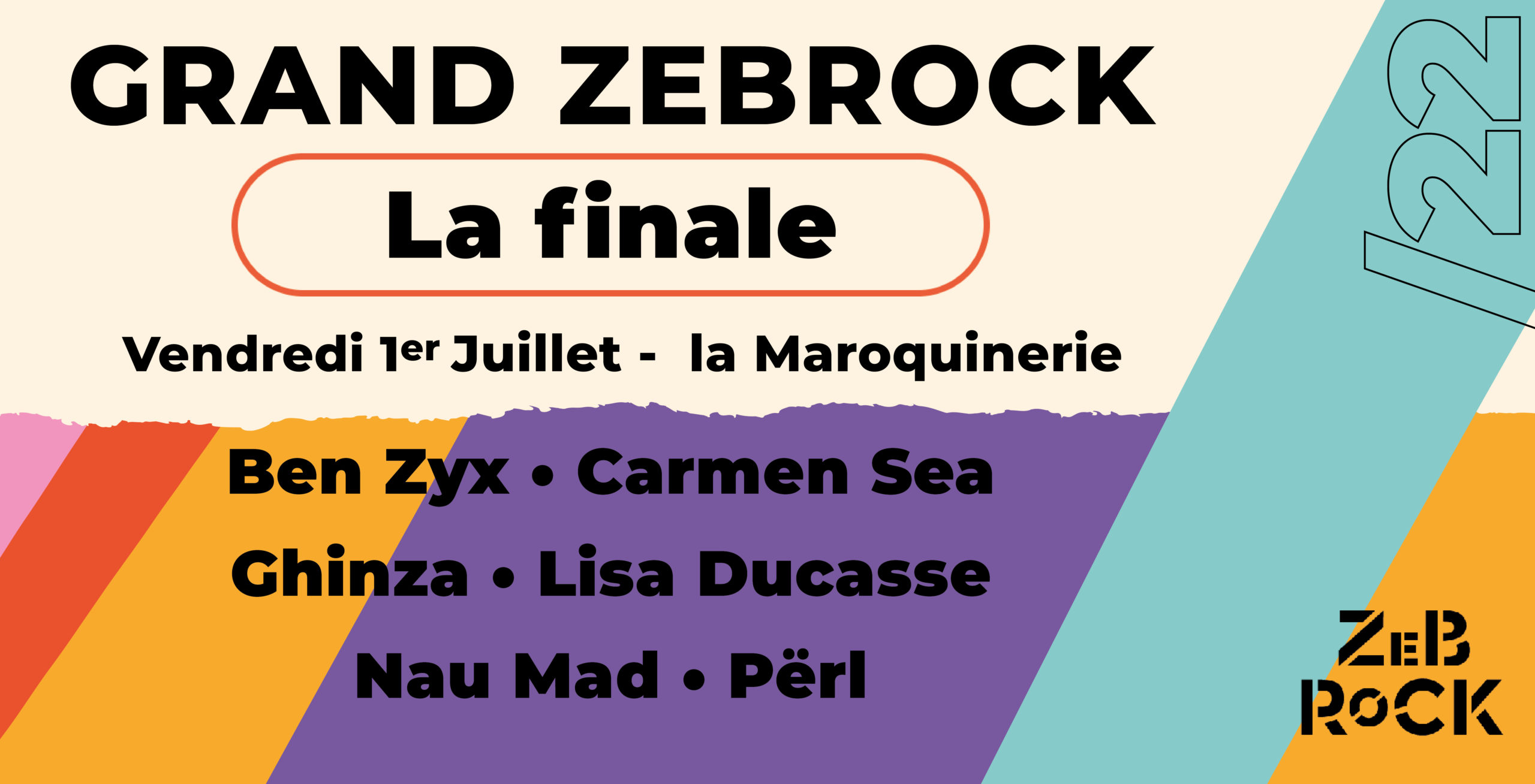 La finale du Grand Zebrock 2022 arrive à grand pas !