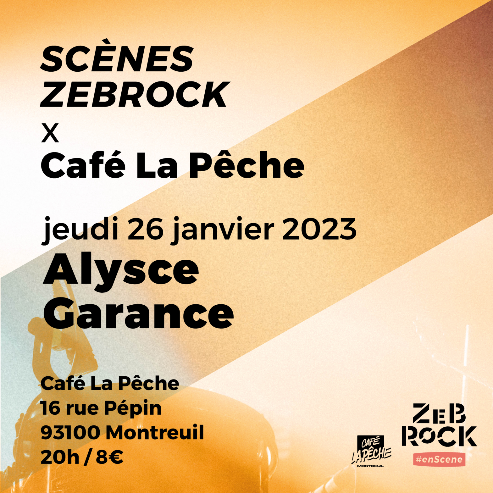 Scènes Zebrock x Café La Pêche | Alysce + Garance