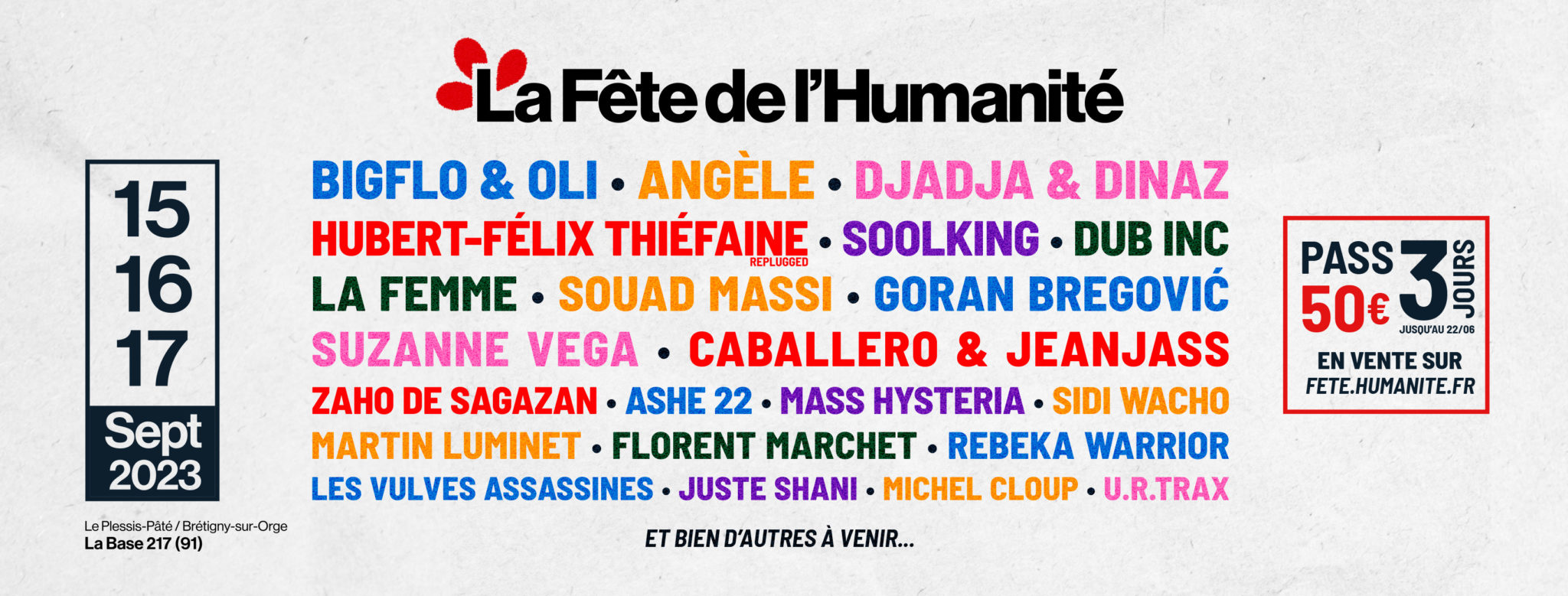 La Fête de l’Humanité dévoile les premiers noms ! Zebrock
